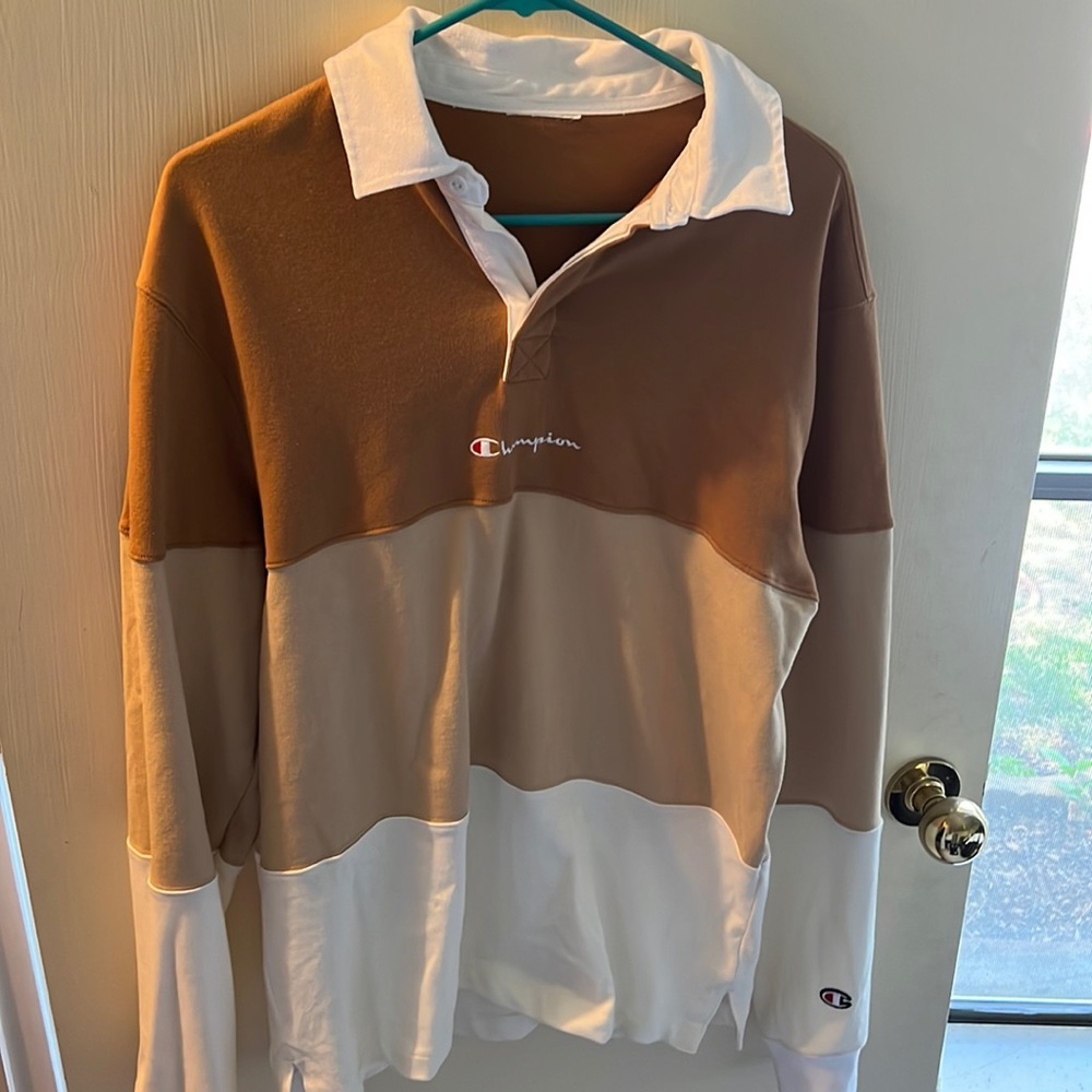 Champion long sleeve collared shirt